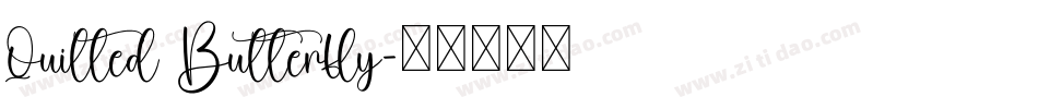 Quilted Butterfly字体转换